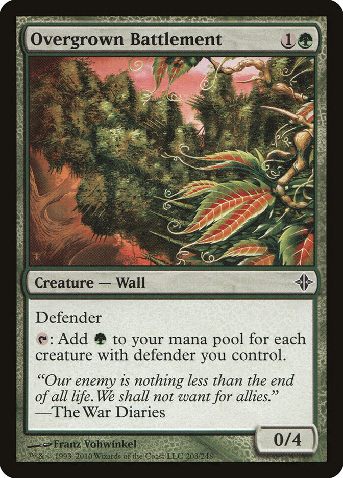 Overgrown Battlement [Rise of the Eldrazi] MTG Single Magic: The Gathering    | Red Claw Gaming