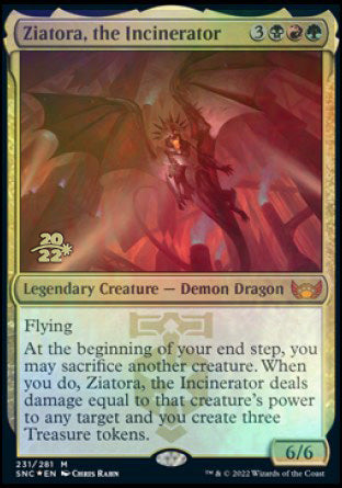 Ziatora, the Incinerator [Streets of New Capenna Prerelease Promos] MTG Single Magic: The Gathering    | Red Claw Gaming