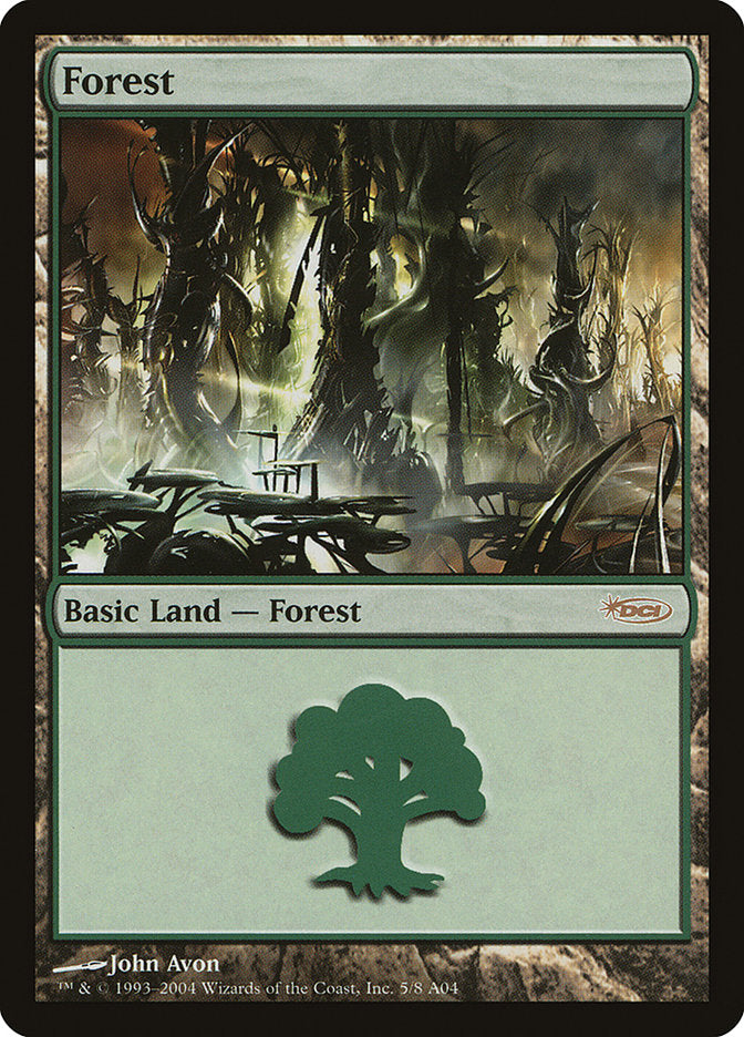 Forest (5) [Arena League 2004] MTG Single Magic: The Gathering    | Red Claw Gaming