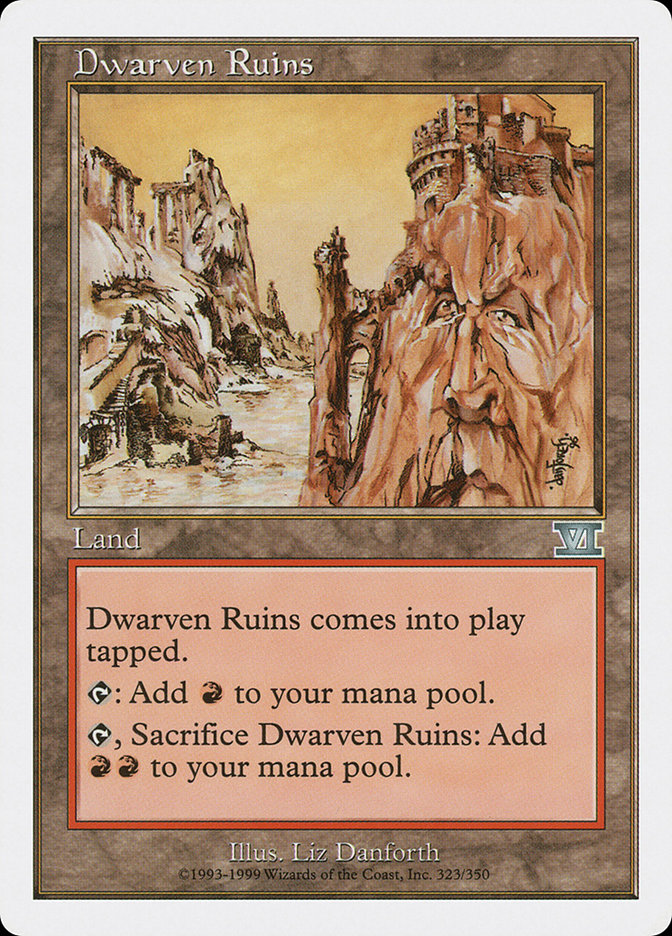 Dwarven Ruins [Classic Sixth Edition] MTG Single Magic: The Gathering    | Red Claw Gaming