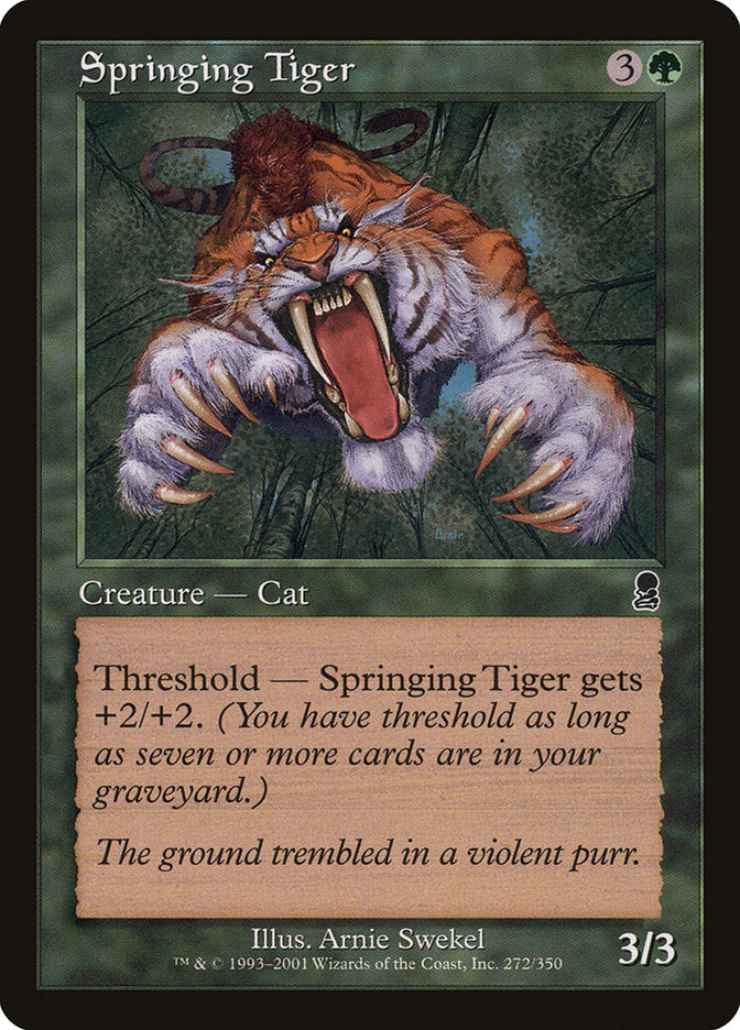 Springing Tiger [Odyssey] MTG Single Magic: The Gathering    | Red Claw Gaming