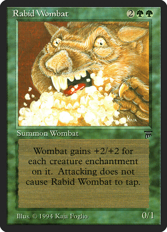 Rabid Wombat [Legends] MTG Single Magic: The Gathering    | Red Claw Gaming