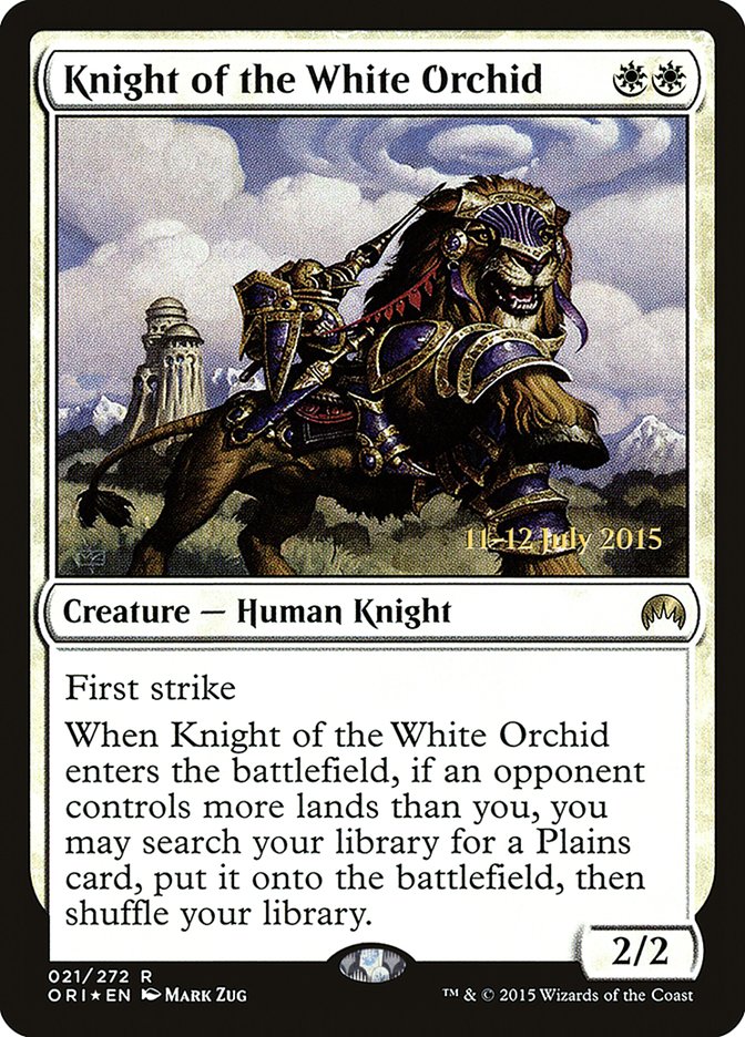 Knight of the White Orchid [Magic Origins Prerelease Promos] MTG Single Magic: The Gathering    | Red Claw Gaming