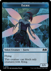 Faerie // Food (0012) Double-Sided Token [Wilds of Eldraine Tokens] MTG Single Magic: The Gathering    | Red Claw Gaming