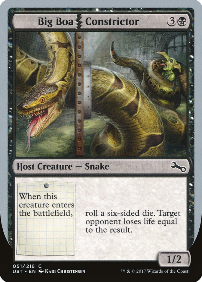 Big Boa Constrictor [Unstable] MTG Single Magic: The Gathering    | Red Claw Gaming