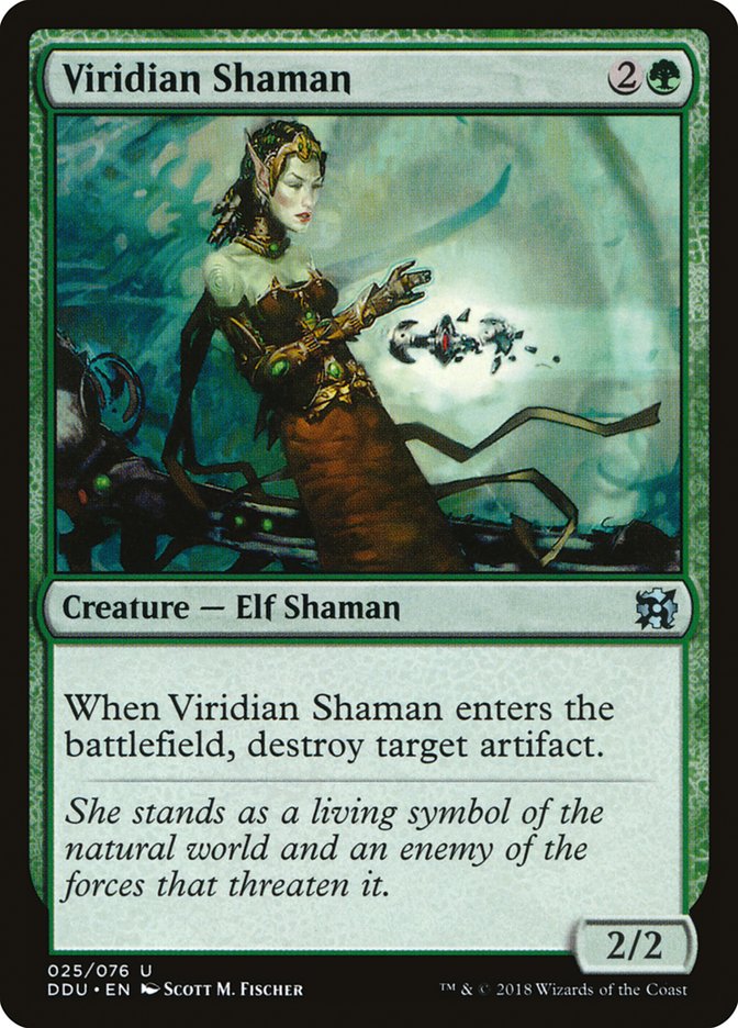 Viridian Shaman [Duel Decks: Elves vs. Inventors] MTG Single Magic: The Gathering    | Red Claw Gaming