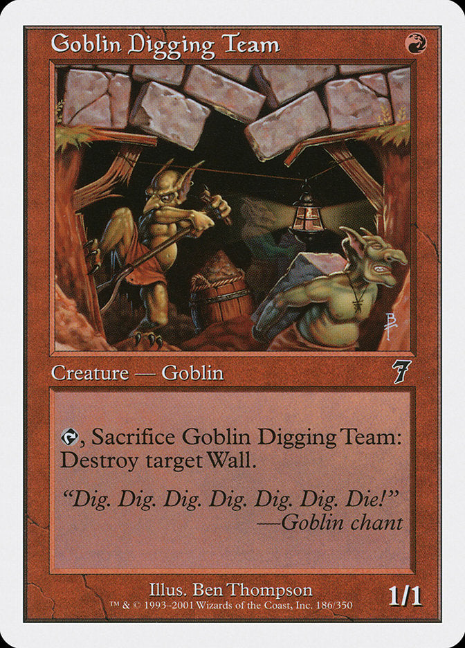 Goblin Digging Team [Seventh Edition] MTG Single Magic: The Gathering    | Red Claw Gaming