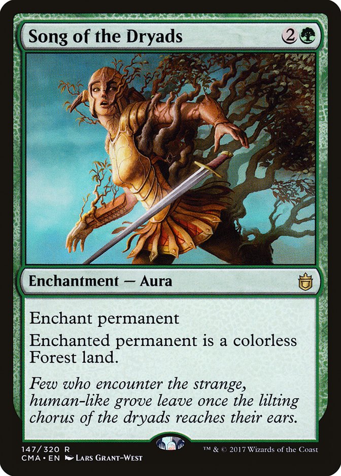 Song of the Dryads [Commander Anthology] MTG Single Magic: The Gathering    | Red Claw Gaming