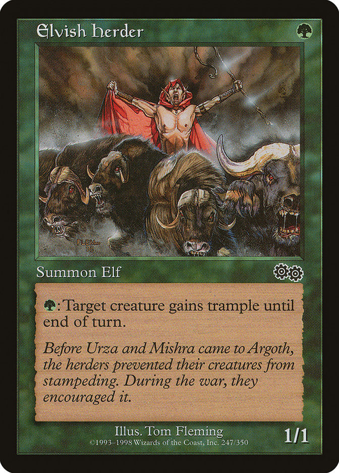 Elvish Herder [Urza's Saga] MTG Single Magic: The Gathering    | Red Claw Gaming