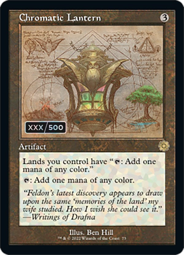 Chromatic Lantern (Retro Schematic) (Serialized) [The Brothers' War Retro Artifacts] MTG Single Magic: The Gathering    | Red Claw Gaming