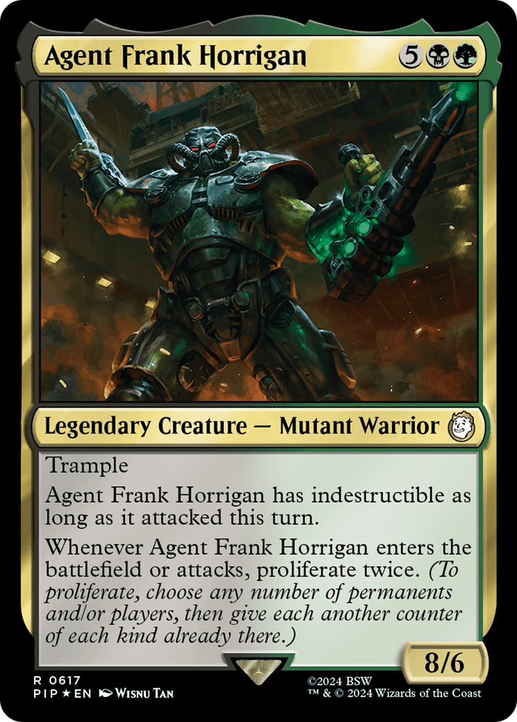 Agent Frank Horrigan (Surge Foil) [Fallout] MTG Single Magic: The Gathering    | Red Claw Gaming
