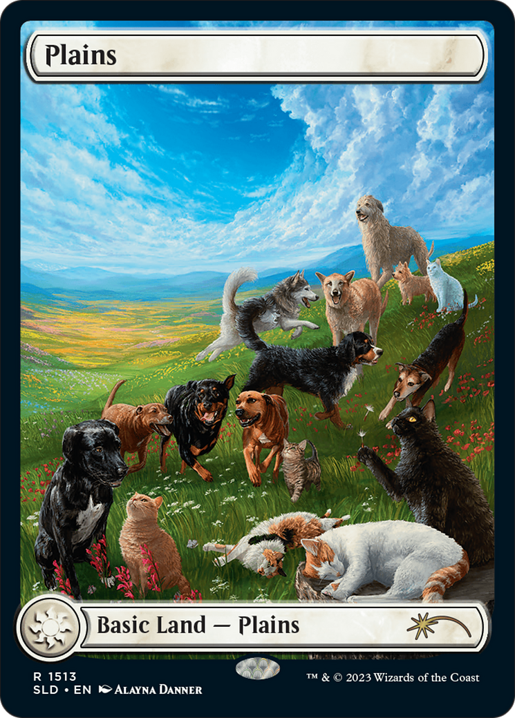 Plains (1513) [Secret Lair Commander Deck: Raining Cats and Dogs] MTG Single Magic: The Gathering    | Red Claw Gaming