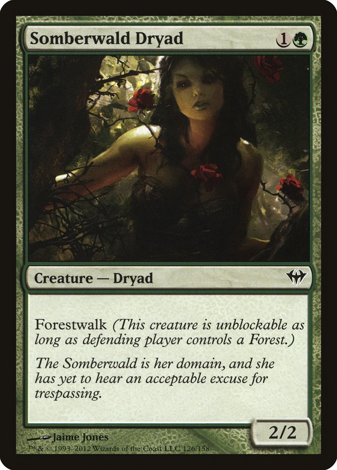 Somberwald Dryad [Dark Ascension] MTG Single Magic: The Gathering    | Red Claw Gaming