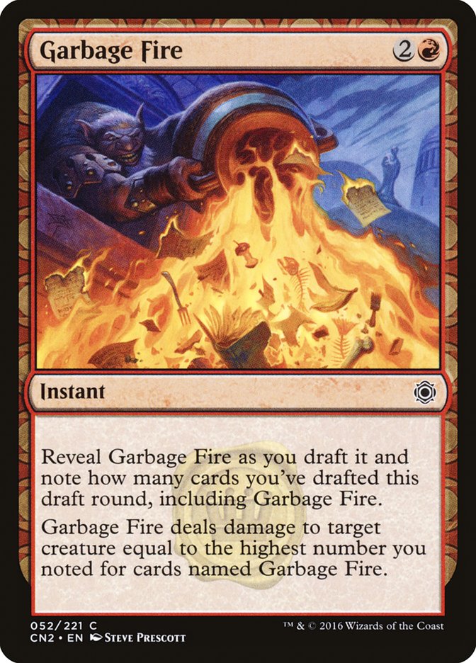 Garbage Fire [Conspiracy: Take the Crown] MTG Single Magic: The Gathering    | Red Claw Gaming