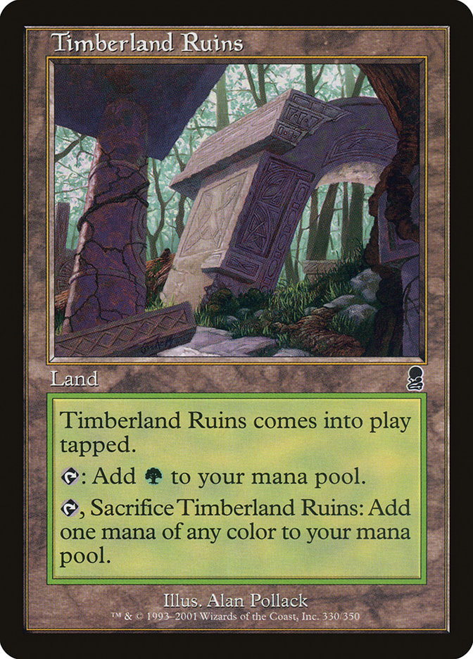 Timberland Ruins [Odyssey] MTG Single Magic: The Gathering    | Red Claw Gaming