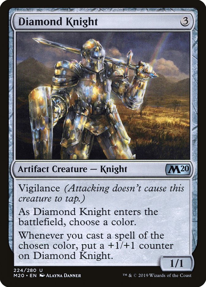 Diamond Knight [Core Set 2020] MTG Single Magic: The Gathering    | Red Claw Gaming