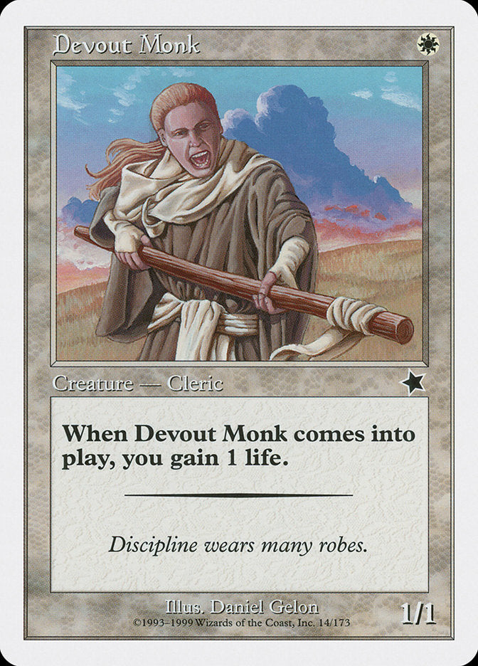 Devout Monk [Starter 1999] MTG Single Magic: The Gathering    | Red Claw Gaming