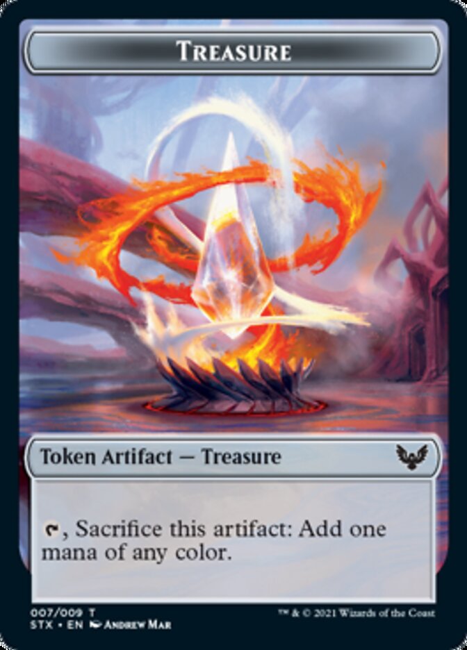 Treasure Token [Strixhaven: School of Mages Tokens] MTG Single Magic: The Gathering    | Red Claw Gaming