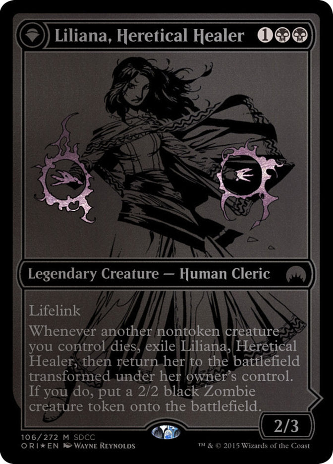 Liliana, Heretical Healer // Liliana, Defiant Necromancer [San Diego Comic-Con 2015] MTG Single Magic: The Gathering    | Red Claw Gaming