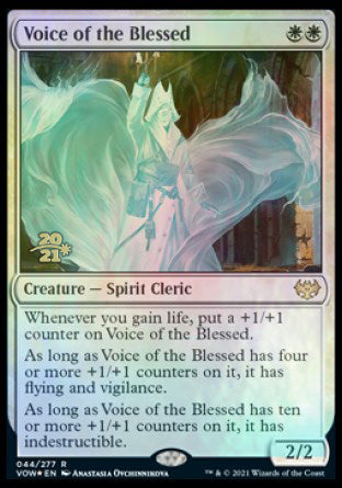 Voice of the Blessed [Innistrad: Crimson Vow Prerelease Promos] MTG Single Magic: The Gathering    | Red Claw Gaming