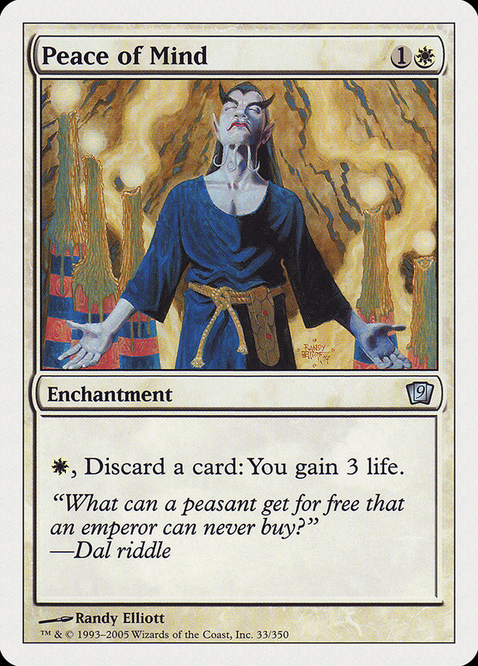 Peace of Mind [Ninth Edition] MTG Single Magic: The Gathering    | Red Claw Gaming