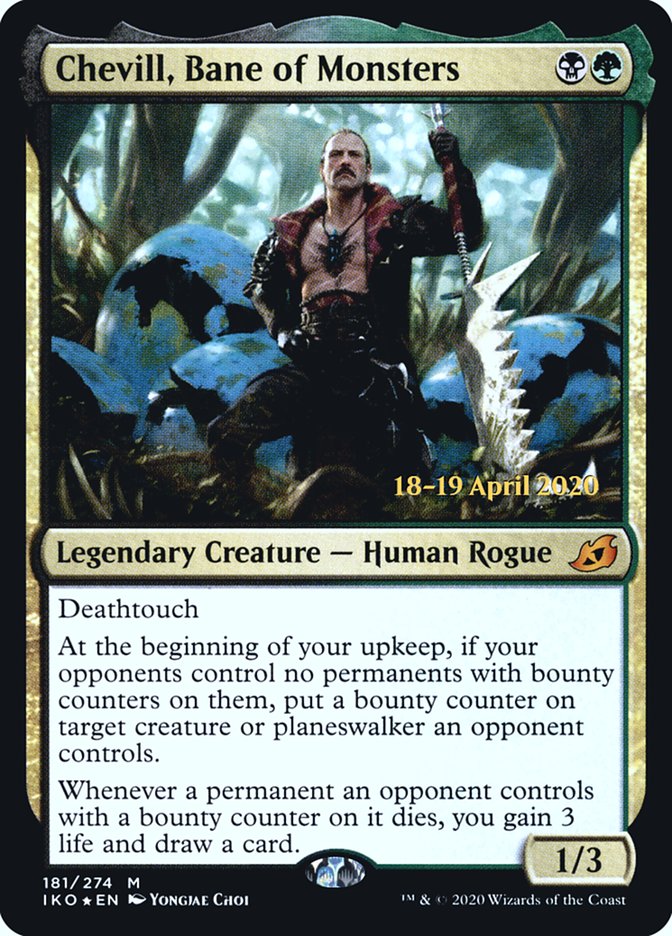 Chevill, Bane of Monsters [Ikoria: Lair of Behemoths Prerelease Promos] MTG Single Magic: The Gathering    | Red Claw Gaming