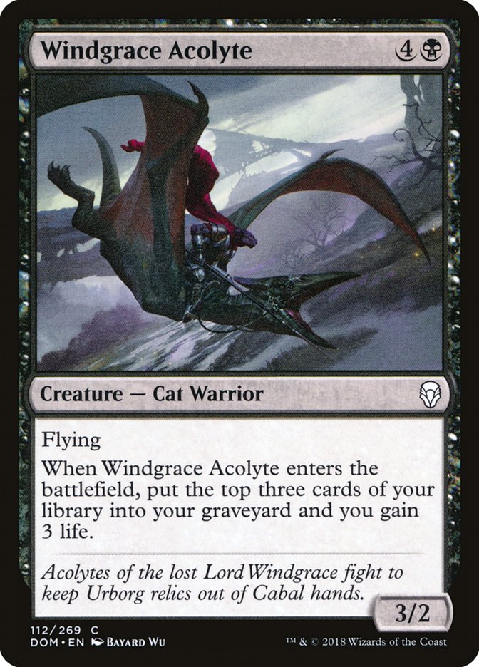 Windgrace Acolyte [Dominaria] MTG Single Magic: The Gathering    | Red Claw Gaming
