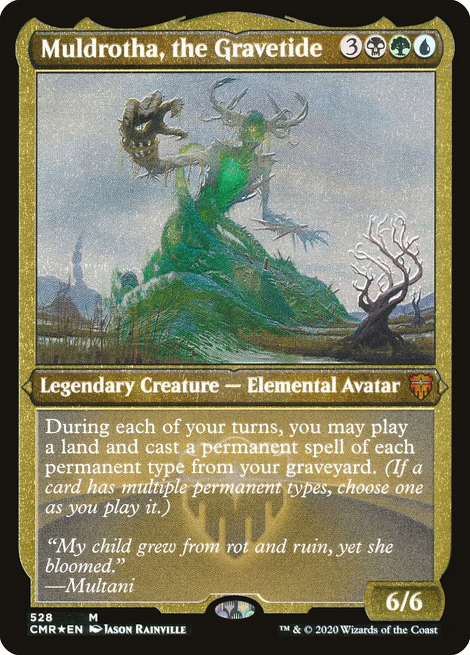 Muldrotha, the Gravetide (Etched) [Commander Legends] MTG Single Magic: The Gathering    | Red Claw Gaming