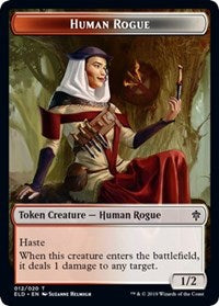 Human Rogue // Food (16) Double-Sided Token [Throne of Eldraine Tokens] MTG Single Magic: The Gathering    | Red Claw Gaming