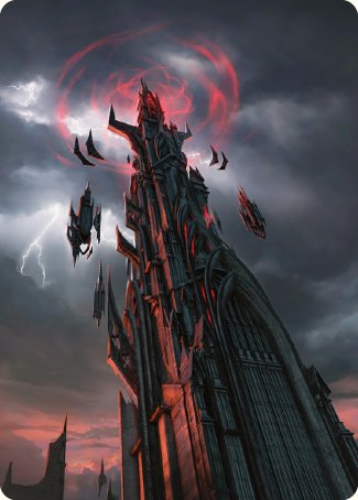 Barad-dur Art Card [The Lord of the Rings: Tales of Middle-earth Art Series] MTG Single Magic: The Gathering    | Red Claw Gaming