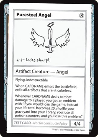 Puresteel Angel (2021 Edition) [Mystery Booster Playtest Cards] MTG Single Magic: The Gathering    | Red Claw Gaming