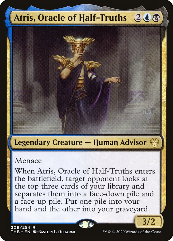 Atris, Oracle of Half-Truths (Promo Pack) [Theros Beyond Death Promos] MTG Single Magic: The Gathering    | Red Claw Gaming