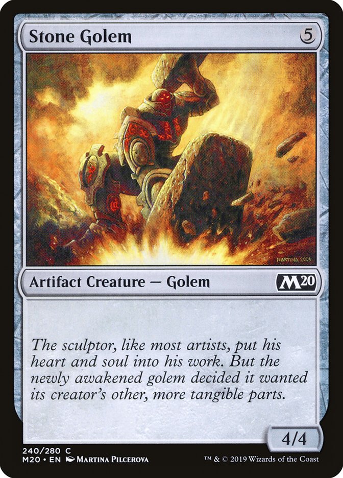 Stone Golem [Core Set 2020] MTG Single Magic: The Gathering    | Red Claw Gaming