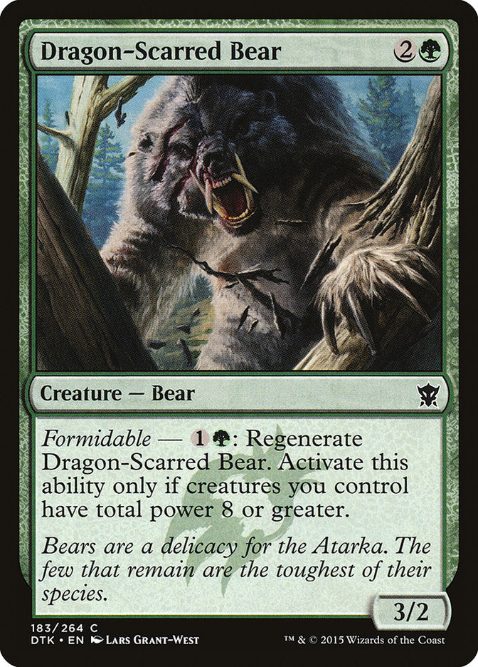 Dragon-Scarred Bear [Dragons of Tarkir] MTG Single Magic: The Gathering    | Red Claw Gaming