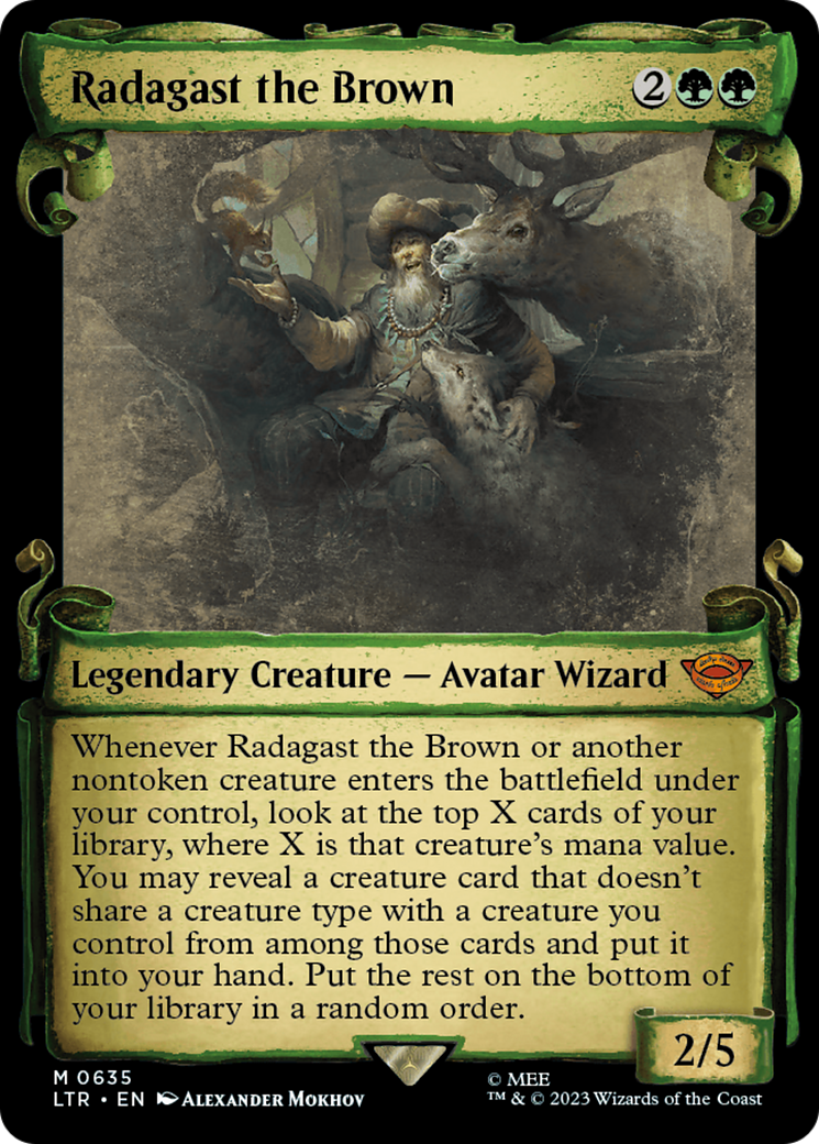 Radagast the Brown [The Lord of the Rings: Tales of Middle-Earth Showcase Scrolls] MTG Single Magic: The Gathering    | Red Claw Gaming