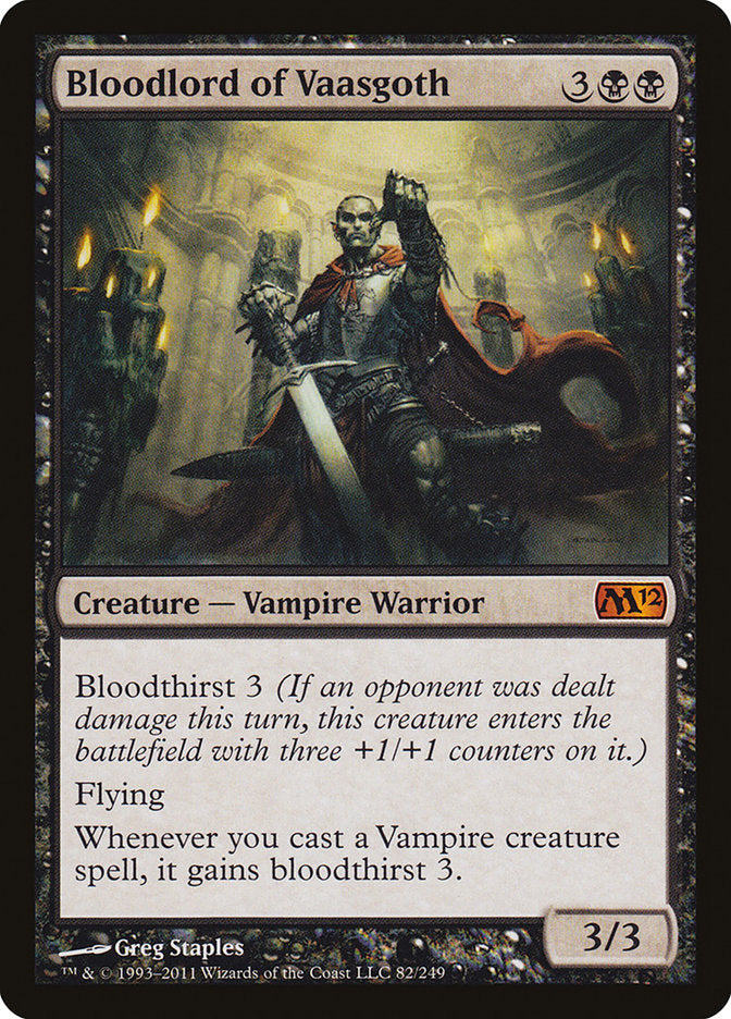 Bloodlord of Vaasgoth [Magic 2012] MTG Single Magic: The Gathering    | Red Claw Gaming