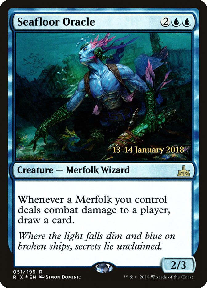 Seafloor Oracle [Rivals of Ixalan Prerelease Promos] MTG Single Magic: The Gathering    | Red Claw Gaming