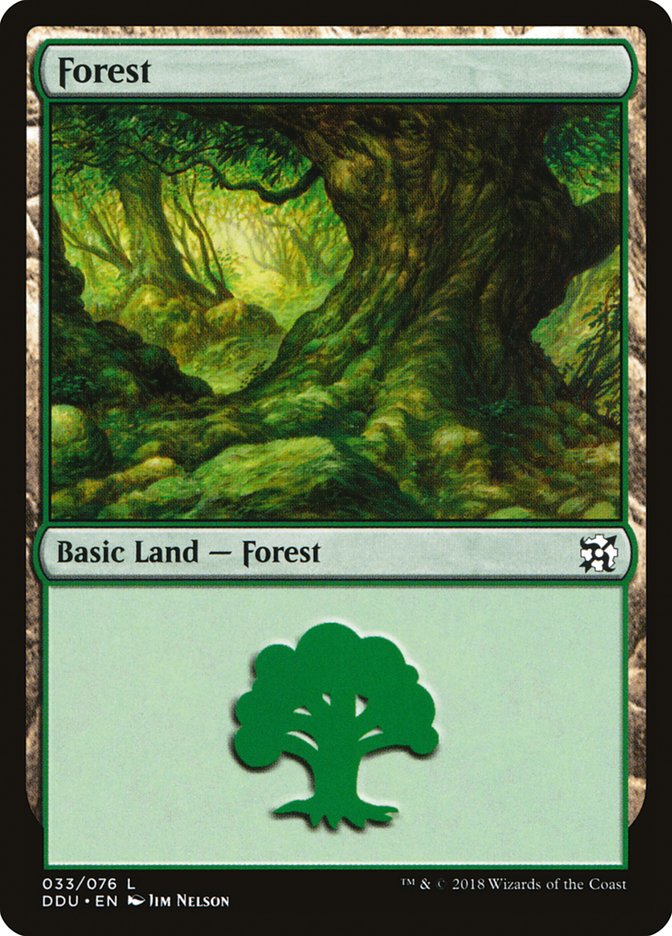 Forest (33) [Duel Decks: Elves vs. Inventors] MTG Single Magic: The Gathering    | Red Claw Gaming