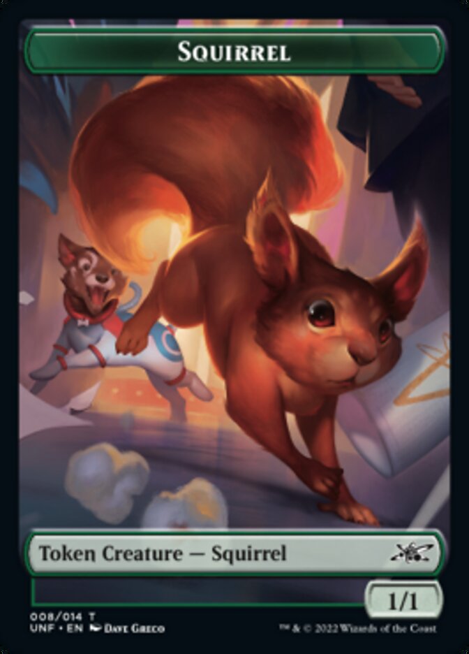 Squirrel Token [Unfinity Tokens] MTG Single Magic: The Gathering    | Red Claw Gaming