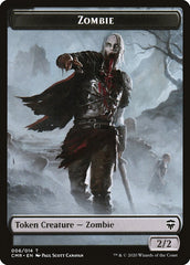 Salamander Warrior // Zombie Double-Sided Token [Commander Legends Tokens] MTG Single Magic: The Gathering    | Red Claw Gaming