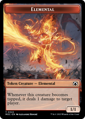 Elemental (22) // Faerie Double-Sided Token [March of the Machine Commander Tokens] MTG Single Magic: The Gathering    | Red Claw Gaming