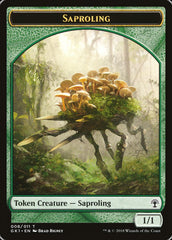 Saproling // Elf Knight Double-Sided Token [Guilds of Ravnica Guild Kit Tokens] MTG Single Magic: The Gathering    | Red Claw Gaming