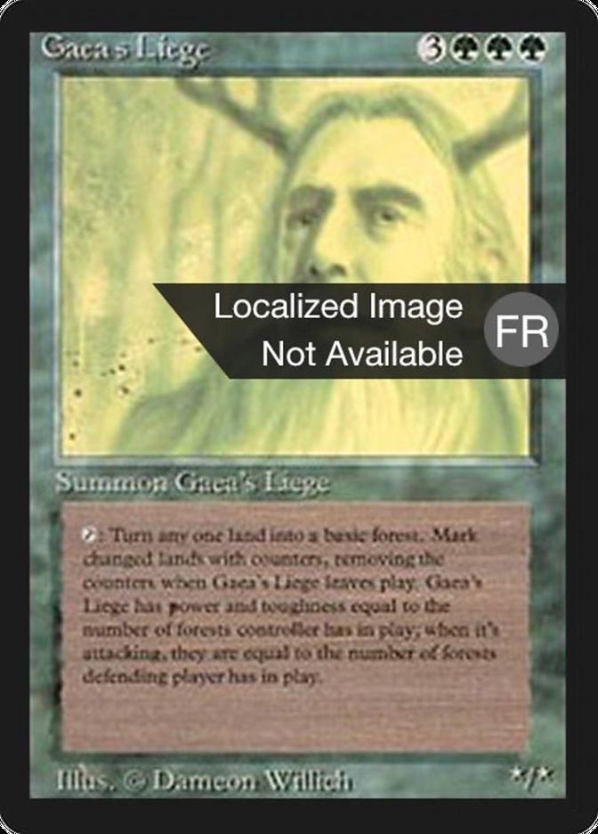 Gaea's Liege [Foreign Black Border] MTG Single Magic: The Gathering    | Red Claw Gaming