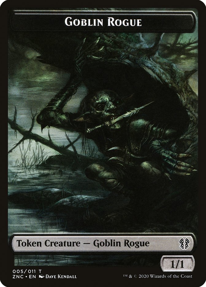 Faerie Rogue // Goblin Rogue Double-Sided Token [Zendikar Rising Commander Tokens] MTG Single Magic: The Gathering    | Red Claw Gaming