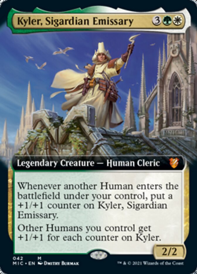 Kyler, Sigardian Emissary (Extended Art) [Innistrad: Midnight Hunt Commander] MTG Single Magic: The Gathering    | Red Claw Gaming