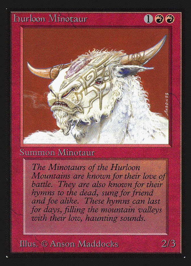 Hurloon Minotaur [Collectors' Edition] MTG Single Magic: The Gathering    | Red Claw Gaming