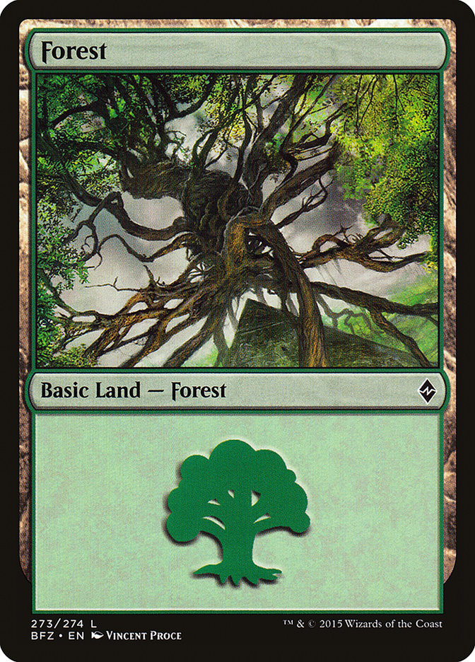 Forest (273) [Battle for Zendikar] MTG Single Magic: The Gathering    | Red Claw Gaming