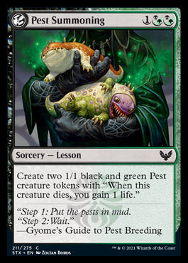 Pest Summoning [Strixhaven: School of Mages] MTG Single Magic: The Gathering    | Red Claw Gaming