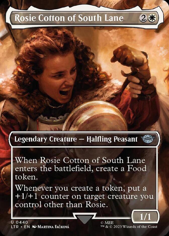 Rosie Cotton of South Lane (Borderless Alternate Art) [The Lord of the Rings: Tales of Middle-Earth] MTG Single Magic: The Gathering    | Red Claw Gaming