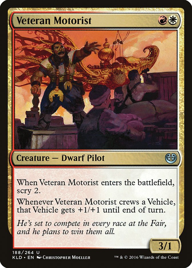 Veteran Motorist [Kaladesh] MTG Single Magic: The Gathering    | Red Claw Gaming